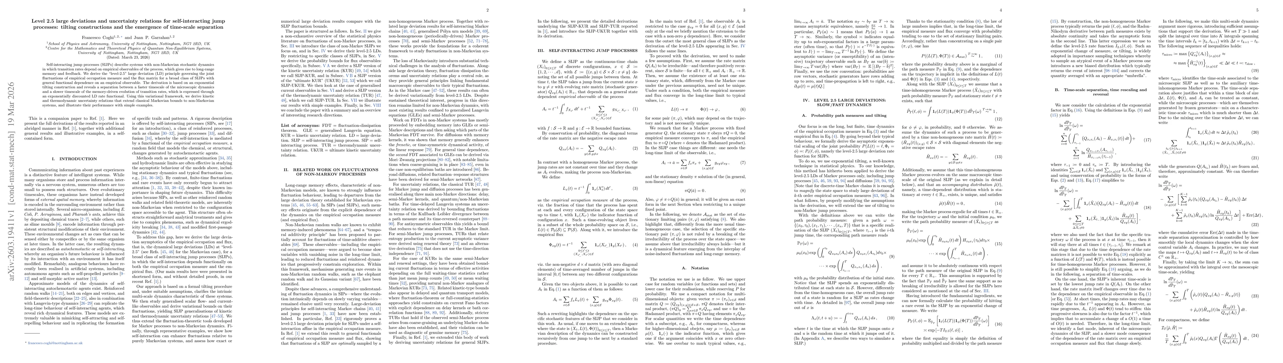 Thumbnail for Level 2.5 large deviations and uncertainty relations for self-interacting jump processes: tilting constructions and the emergence of time-scale separation