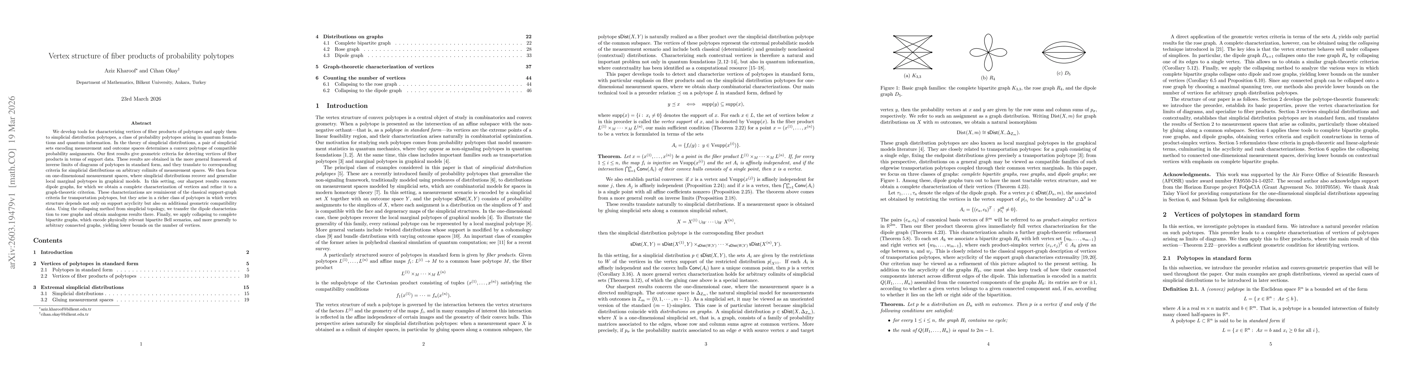 Thumbnail for Vertex structure of fiber products of probability polytopes