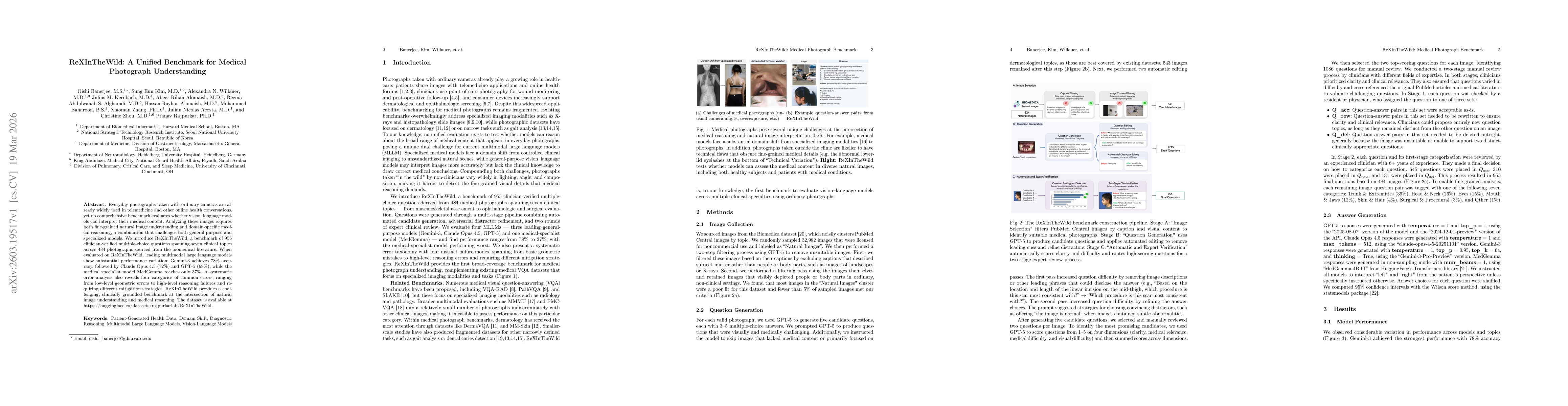 Thumbnail for ReXInTheWild: A Unified Benchmark for Medical Photograph Understanding
