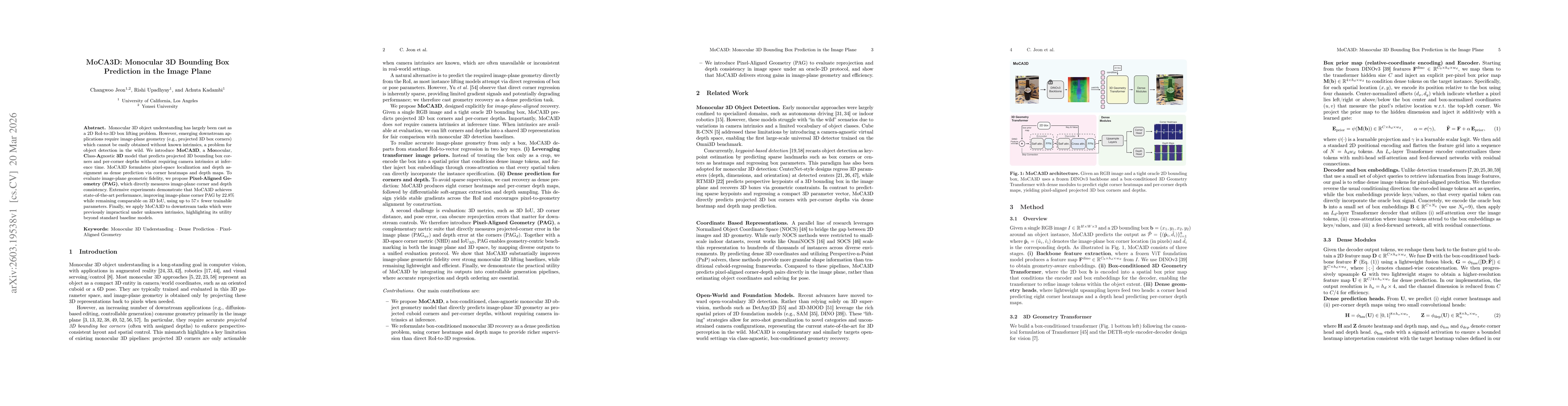 Thumbnail for MoCA3D: Monocular 3D Bounding Box Prediction in the Image Plane