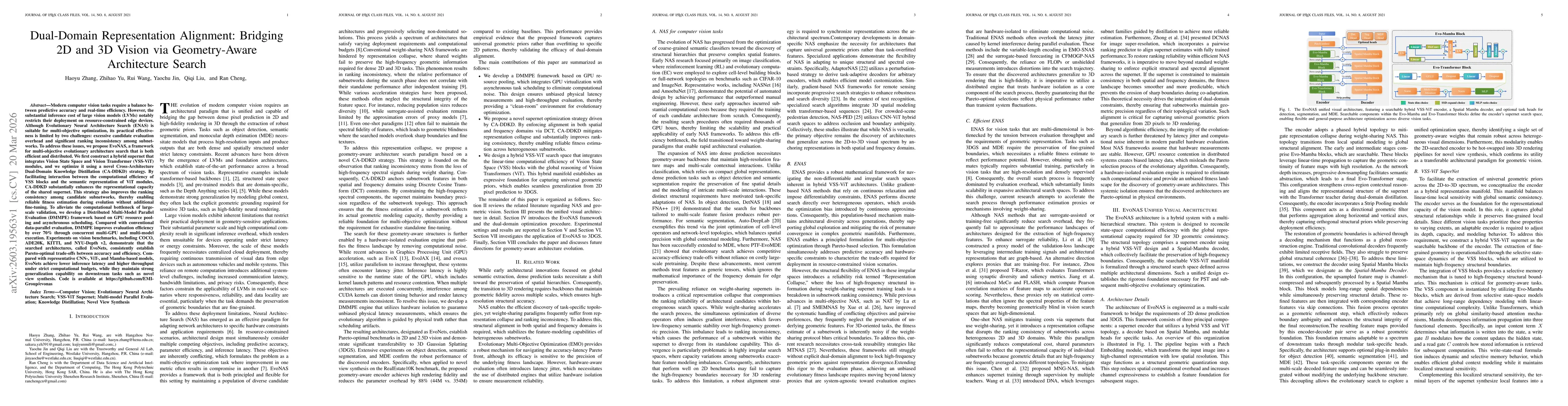 Thumbnail for Dual-Domain Representation Alignment: Bridging 2D and 3D Vision via Geometry-Aware Architecture Search