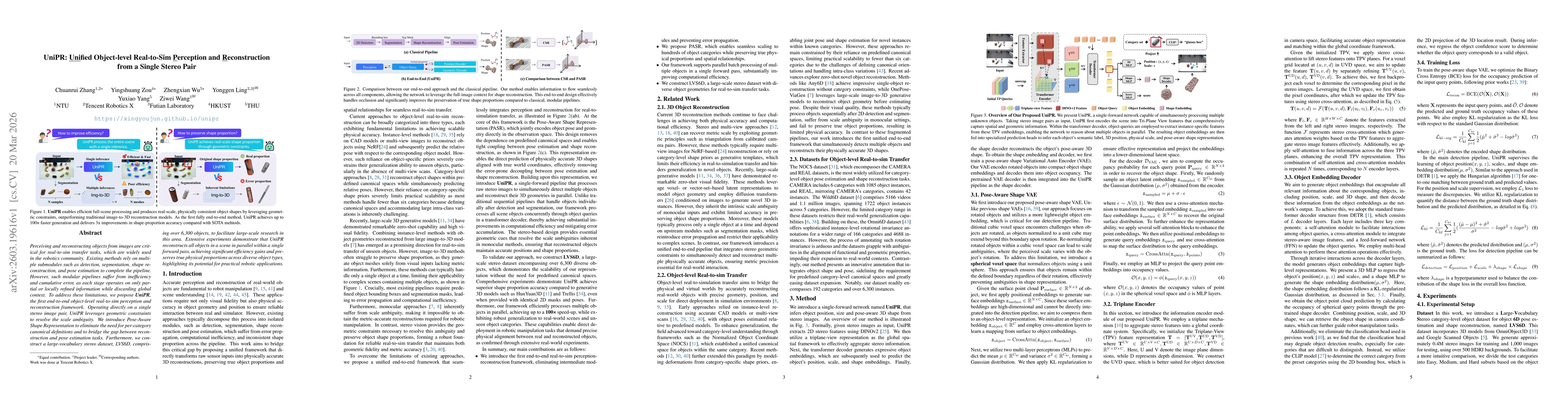 Thumbnail for UniPR: Unified Object-level Real-to-Sim Perception and Reconstruction from a Single Stereo Pair
