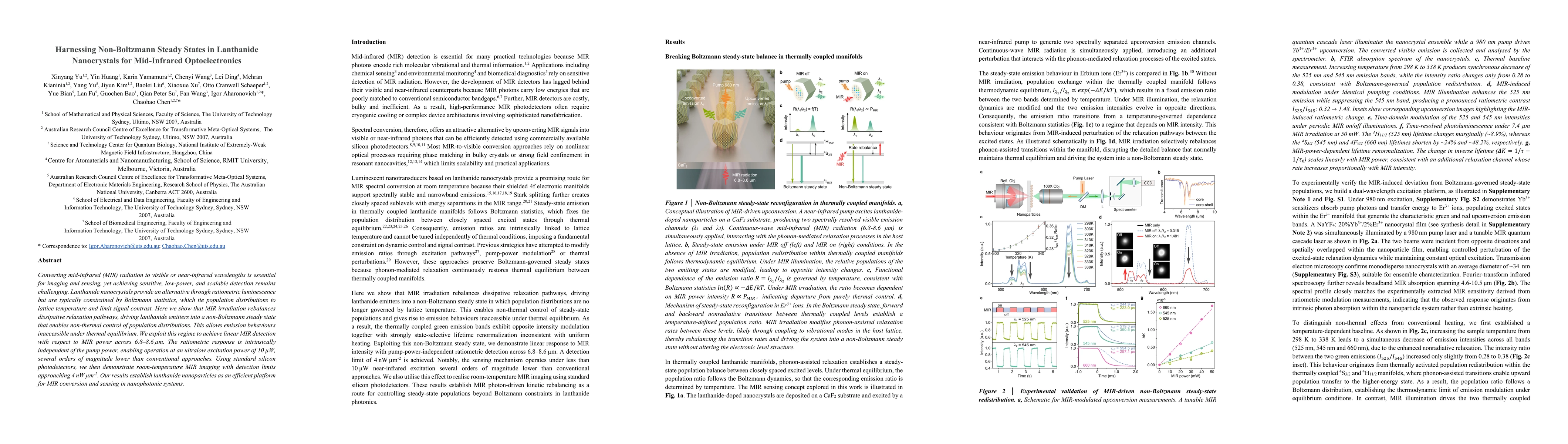 Thumbnail for Harnessing Non-Boltzmann Steady States in Lanthanide Nanocrystals for Mid-Infrared Optoelectronics