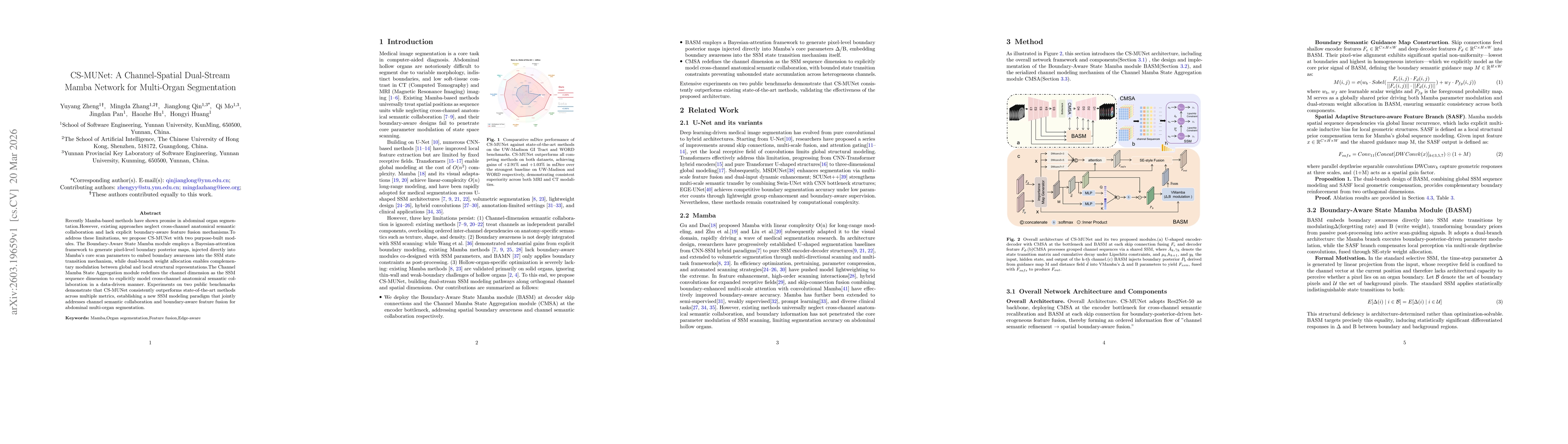 Thumbnail for CS-MUNet: A Channel-Spatial Dual-Stream Mamba Network for Multi-Organ Segmentation