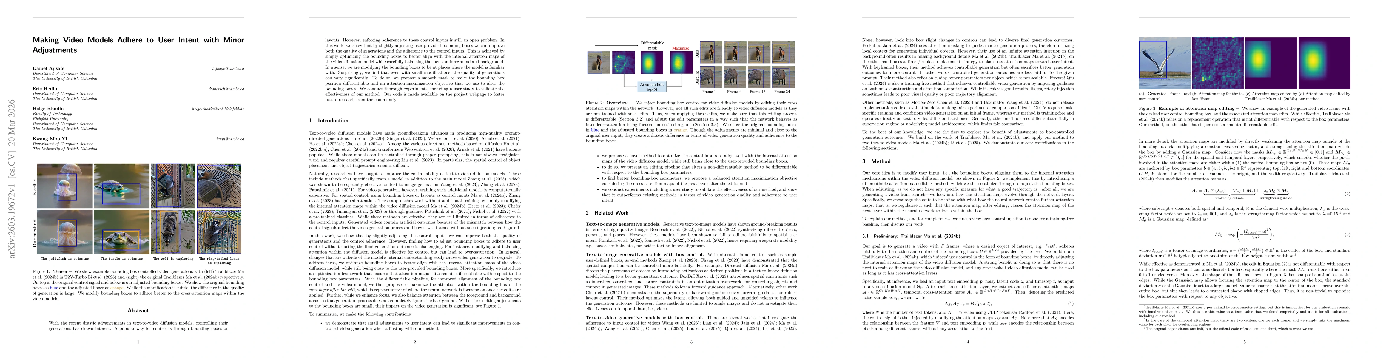 Thumbnail for Making Video Models Adhere to User Intent with Minor Adjustments