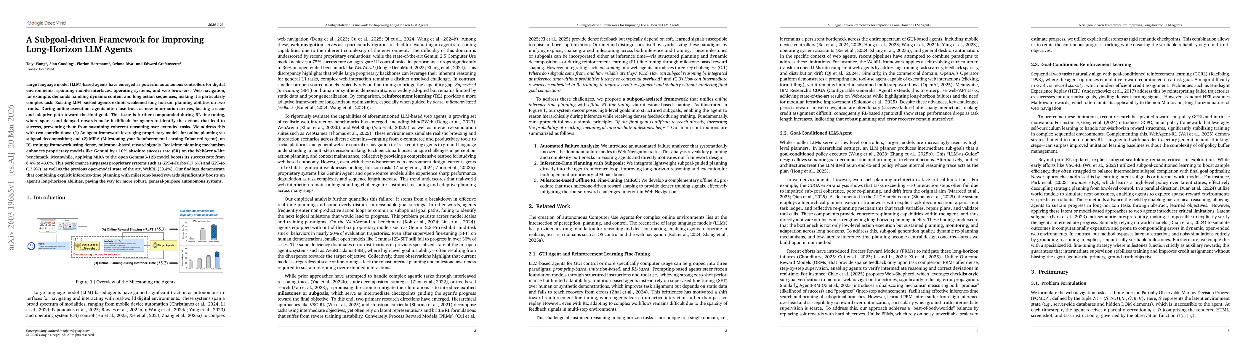 Thumbnail for A Subgoal-driven Framework for Improving Long-Horizon LLM Agents
