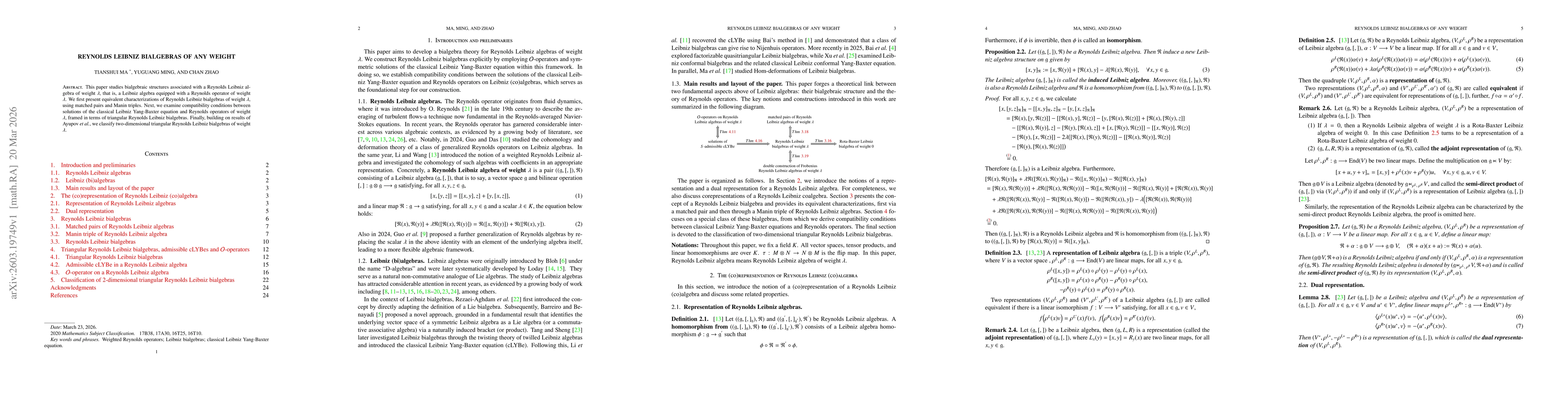 Thumbnail for Reynolds Leibniz bialgebras of any weight