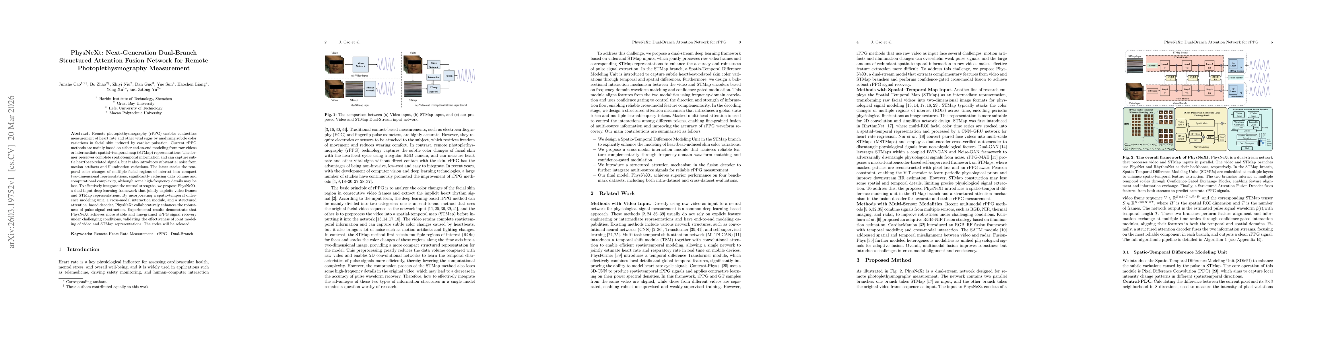 Thumbnail for PhysNeXt: Next-Generation Dual-Branch Structured Attention Fusion Network for Remote Photoplethysmography Measurement