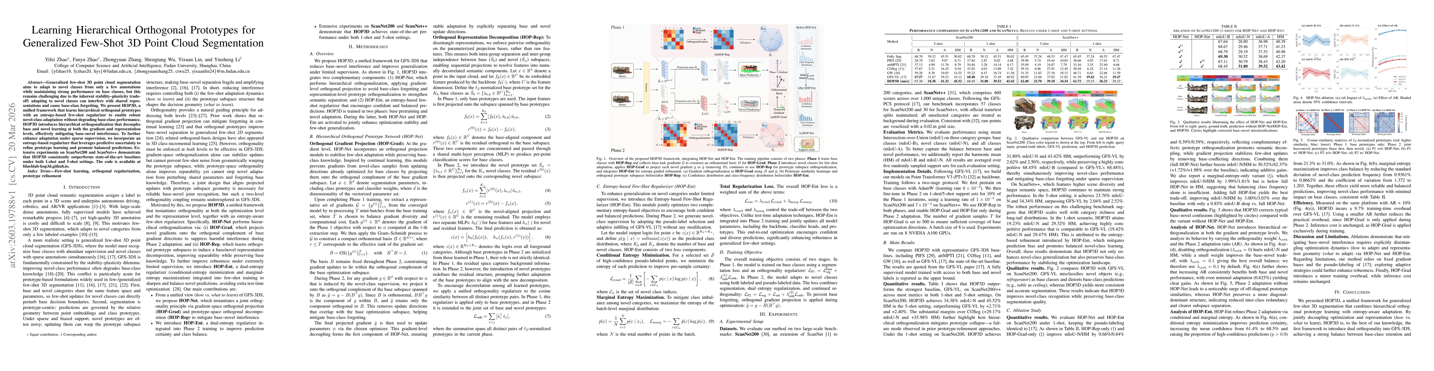 Thumbnail for Learning Hierarchical Orthogonal Prototypes for Generalized Few-Shot 3D Point Cloud Segmentation