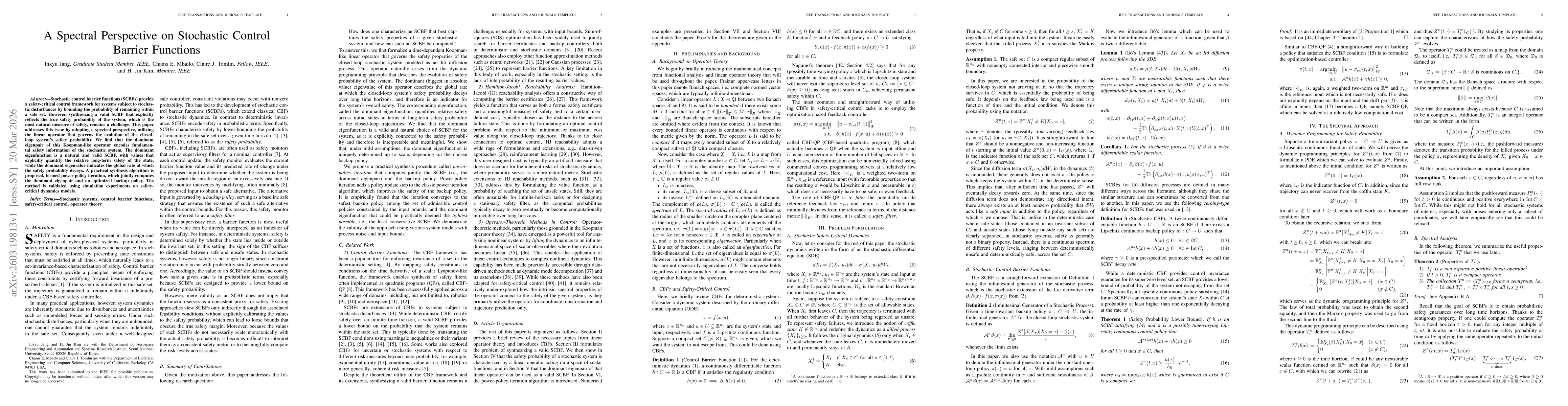 Thumbnail for A Spectral Perspective on Stochastic Control Barrier Functions