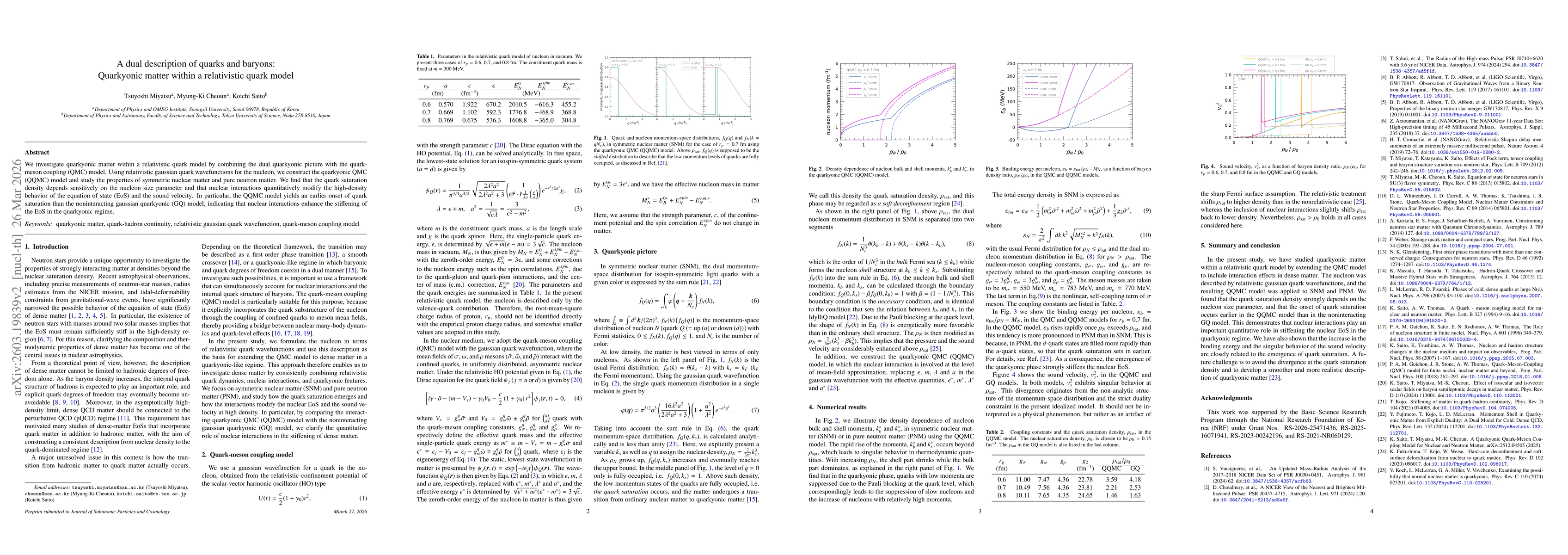 Thumbnail for A dual description of quarks and baryons: Quarkyonic matter within a relativistic quark model