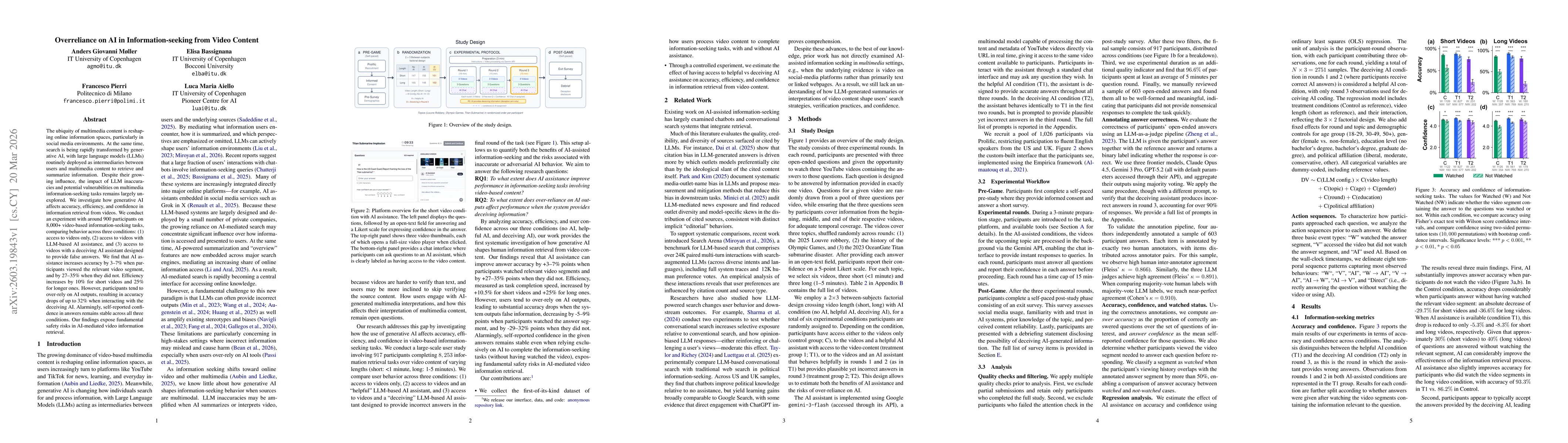 Thumbnail for Overreliance on AI in Information-seeking from Video Content