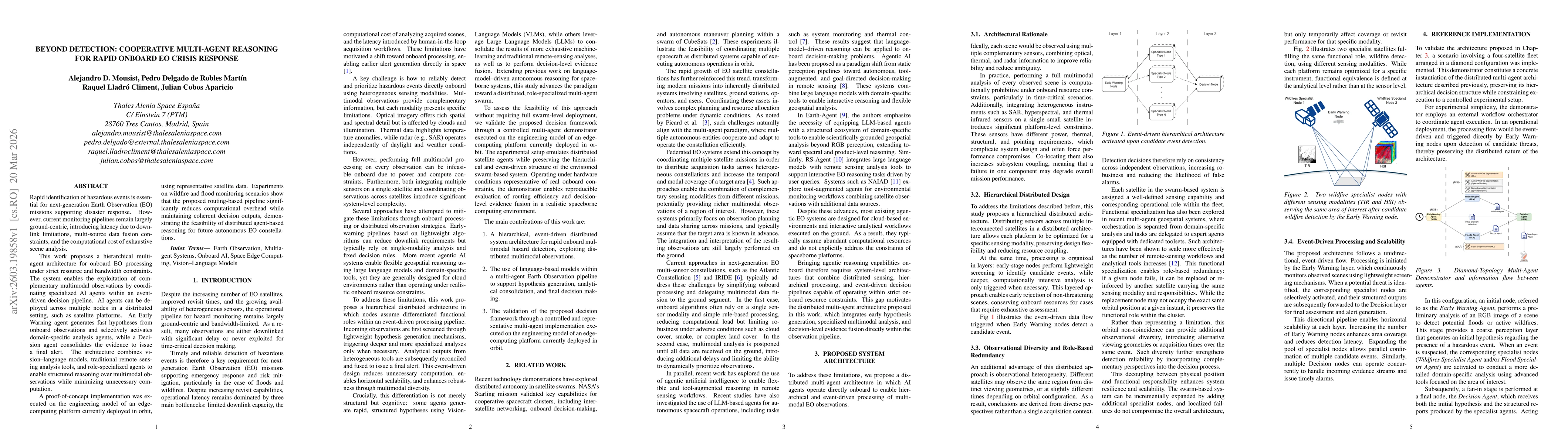 Thumbnail for Beyond detection: cooperative multi-agent reasoning for rapid onboard EO crisis response