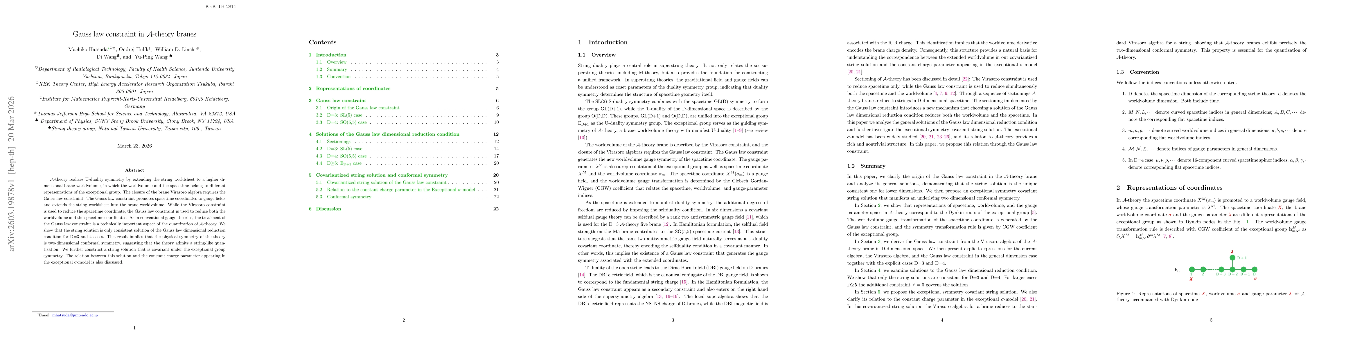 Thumbnail for Gauss law constraint in A-theory branes