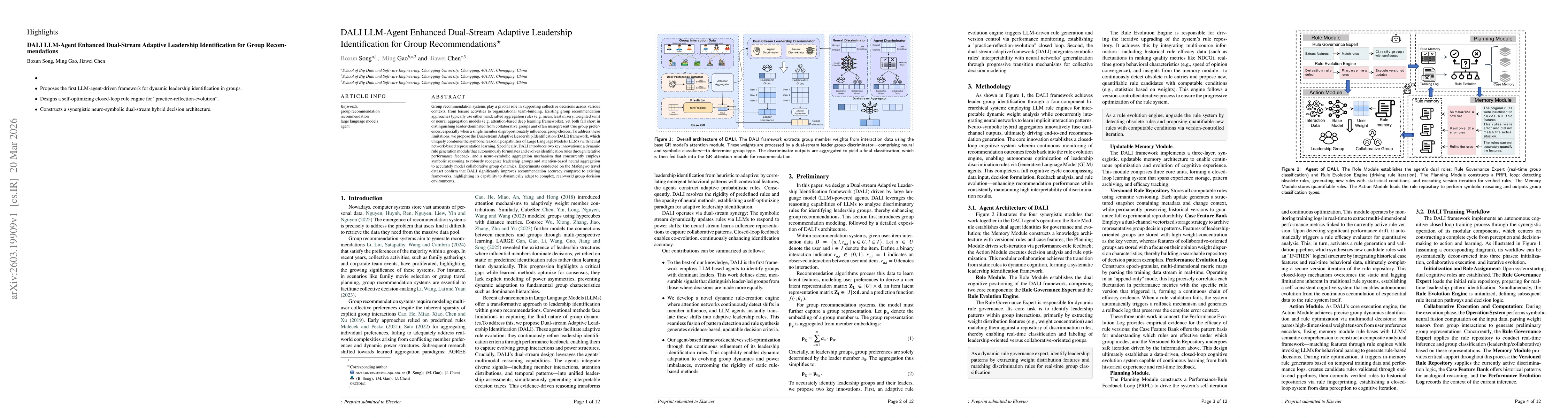Thumbnail for DALI: LLM-Agent Enhanced Dual-Stream Adaptive Leadership Identification for Group Recommendations