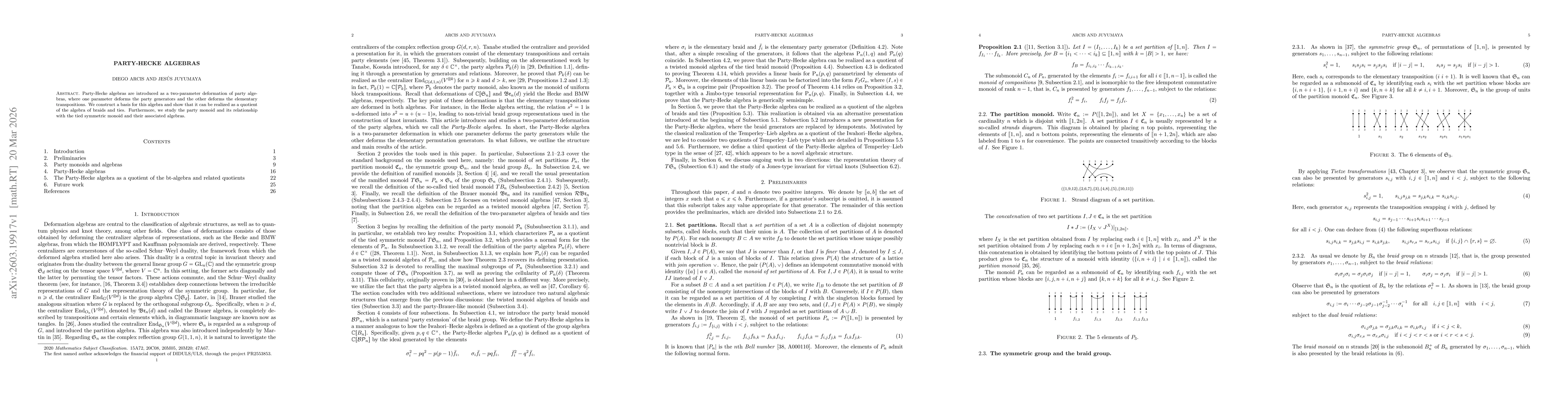 Thumbnail for Party-Hecke algebras