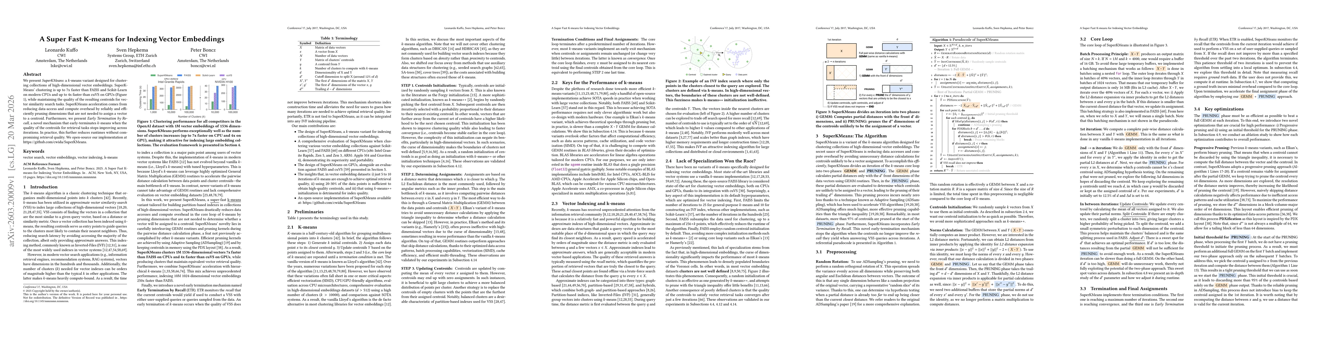 Thumbnail for A Super Fast K-means for Indexing Vector Embeddings