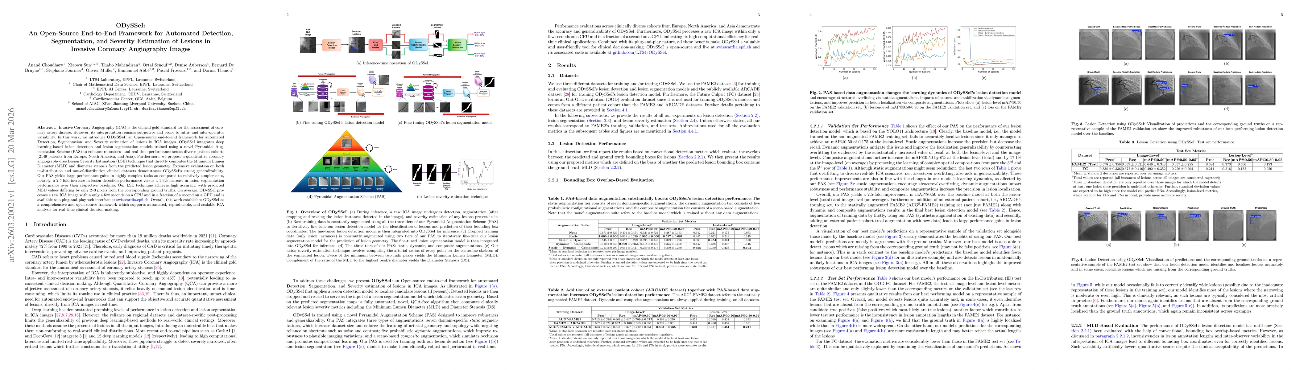 Thumbnail for ODySSeI: An Open-Source End-to-End Framework for Automated Detection, Segmentation, and Severity Estimation of Lesions in Invasive Coronary Angiography Images