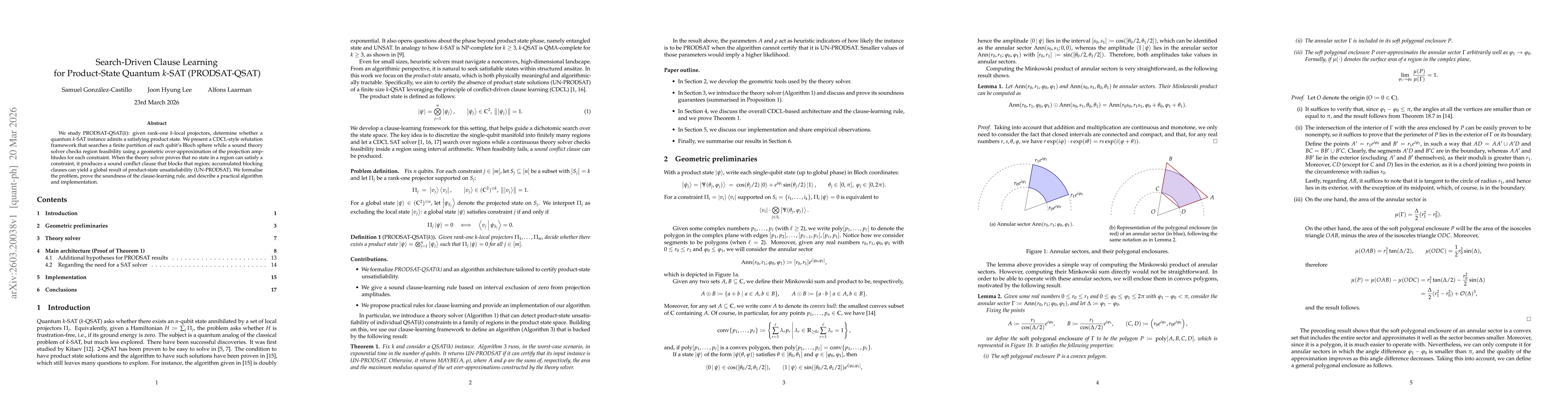 Thumbnail for Search-Driven Clause Learning for Product-State Quantum $k$-SAT (PRODSAT-QSAT)