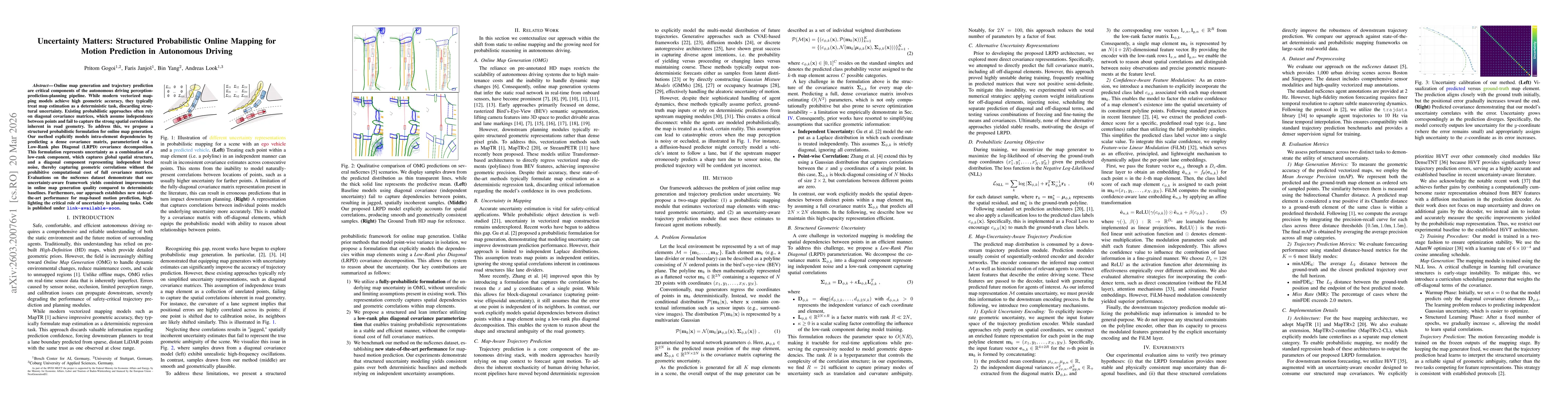 Thumbnail for Uncertainty Matters: Structured Probabilistic Online Mapping for Motion Prediction in Autonomous Driving