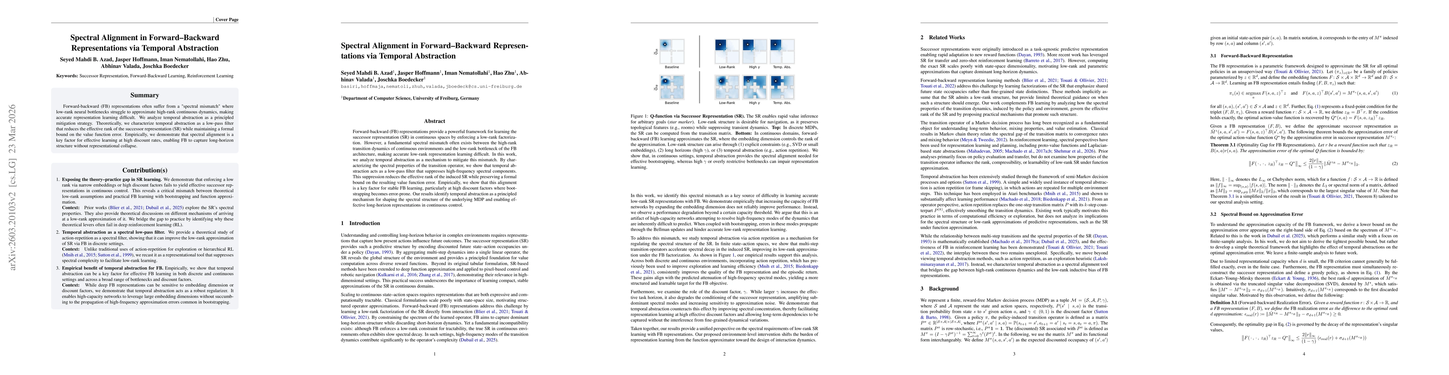 Thumbnail for Spectral Alignment in Forward-Backward Representations via Temporal Abstraction