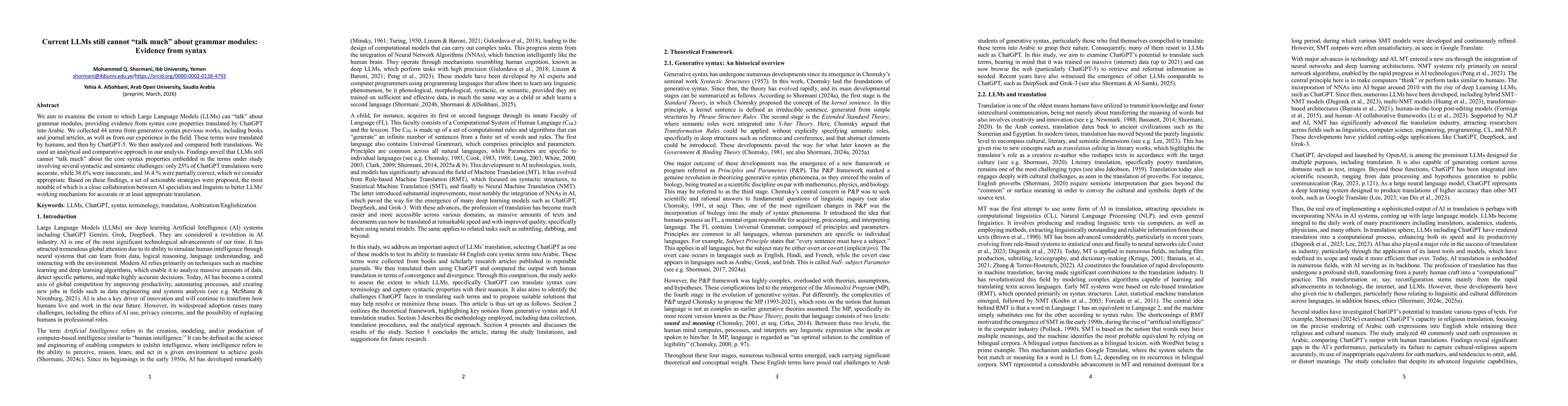 Thumbnail for Current LLMs still cannot 'talk much' about grammar modules: Evidence from syntax