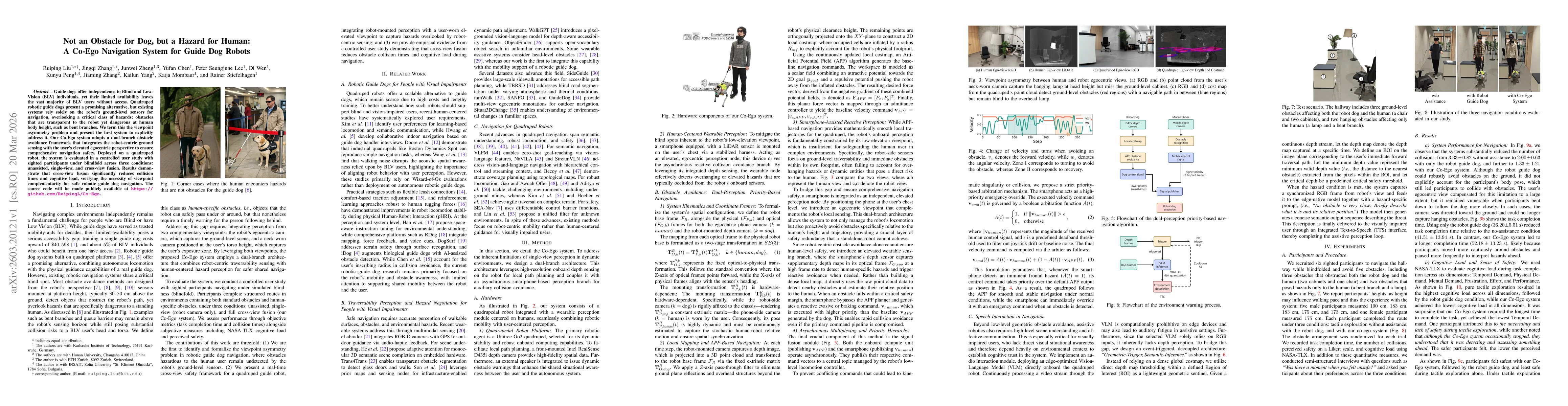 Thumbnail for Not an Obstacle for Dog, but a Hazard for Human: A Co-Ego Navigation System for Guide Dog Robots