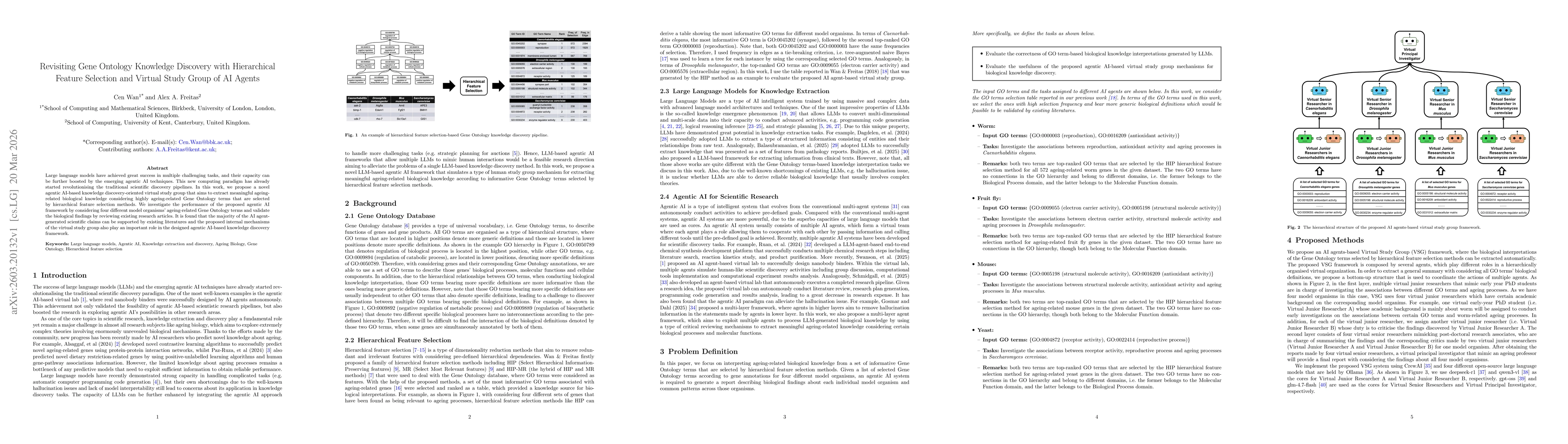 Thumbnail for Revisiting Gene Ontology Knowledge Discovery with Hierarchical Feature Selection and Virtual Study Group of AI Agents