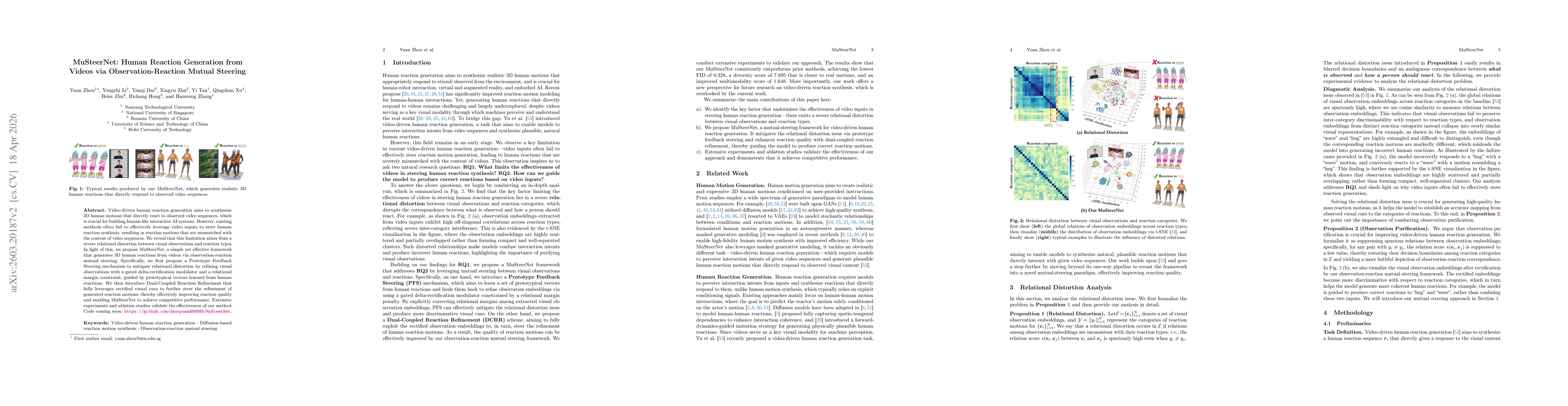 Thumbnail for MuSteerNet: Human Reaction Generation from Videos via Observation-Reaction Mutual Steering