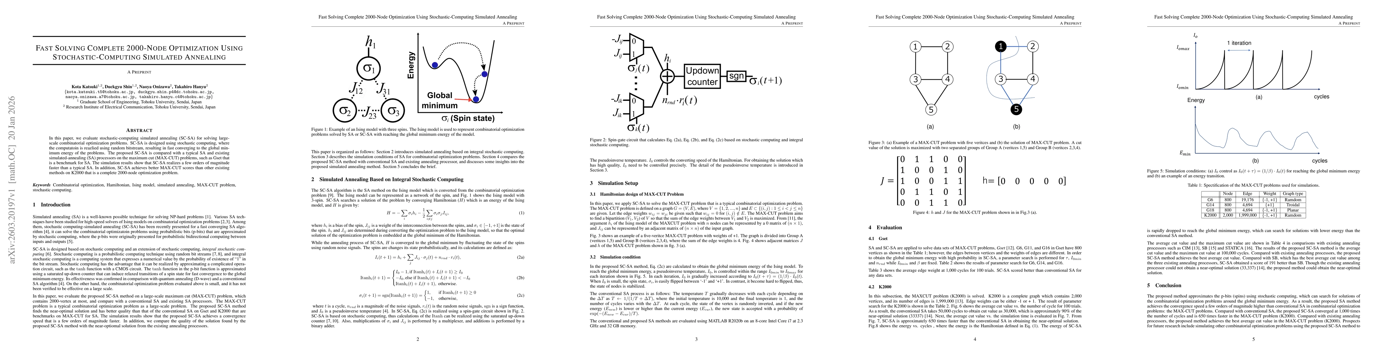 Thumbnail for Fast Solving Complete 2000-Node Optimization Using Stochastic-Computing Simulated Annealing