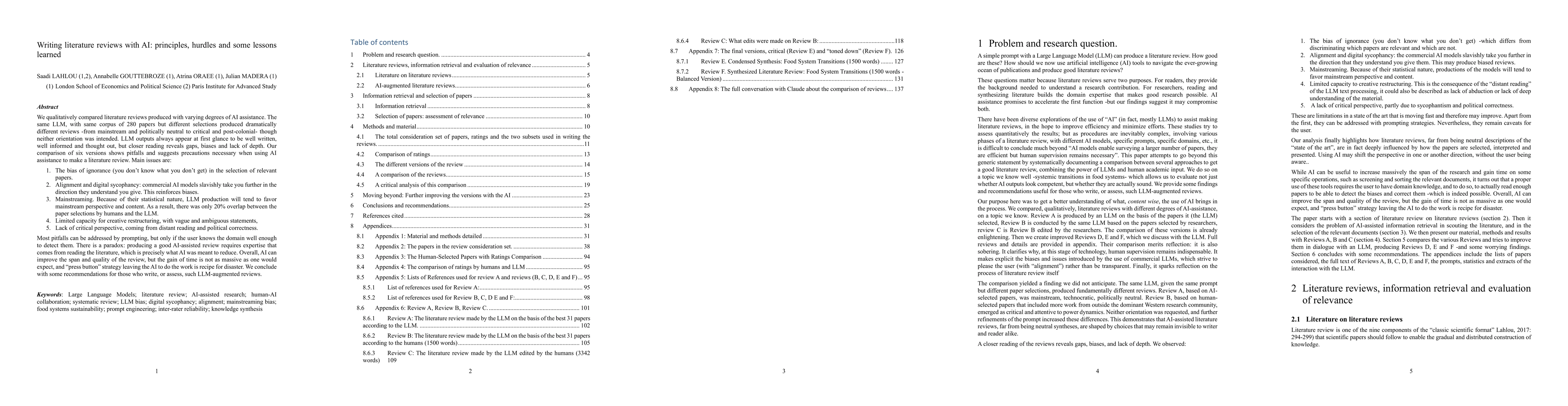 Thumbnail for Writing literature reviews with AI: principles, hurdles and some lessons learned