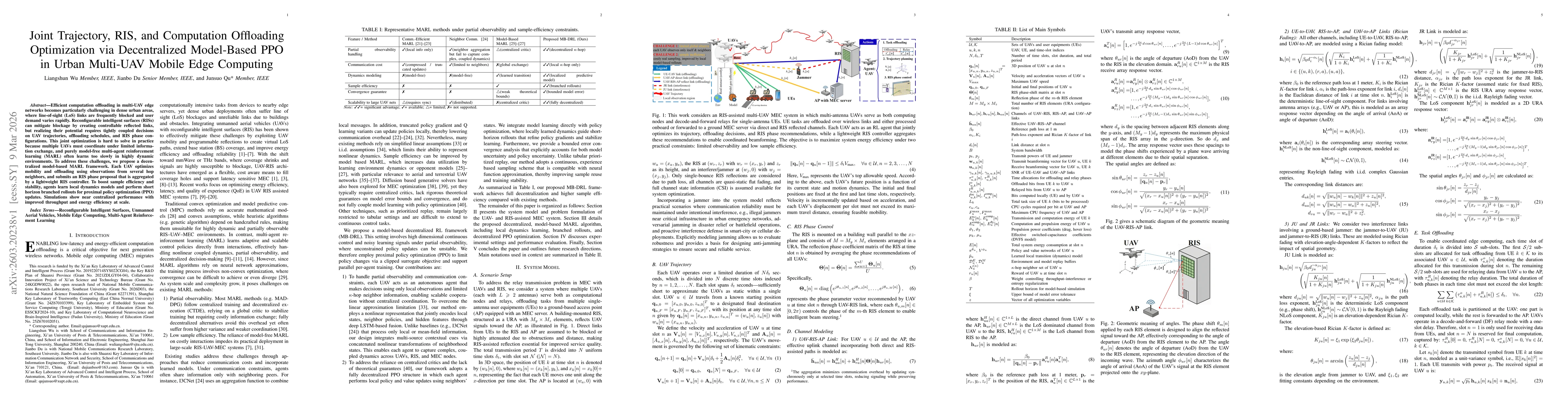 Thumbnail for Joint Trajectory, RIS, and Computation Offloading Optimization via Decentralized Model-Based PPO in Urban Multi-UAV Mobile Edge Computing
