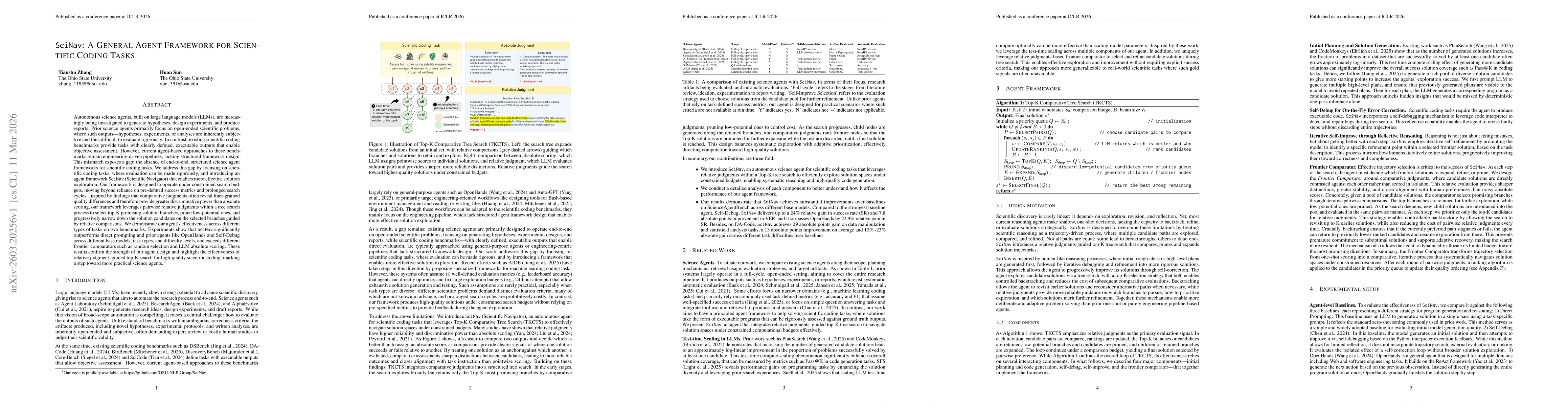 Thumbnail for SciNav: A General Agent Framework for Scientific Coding Tasks