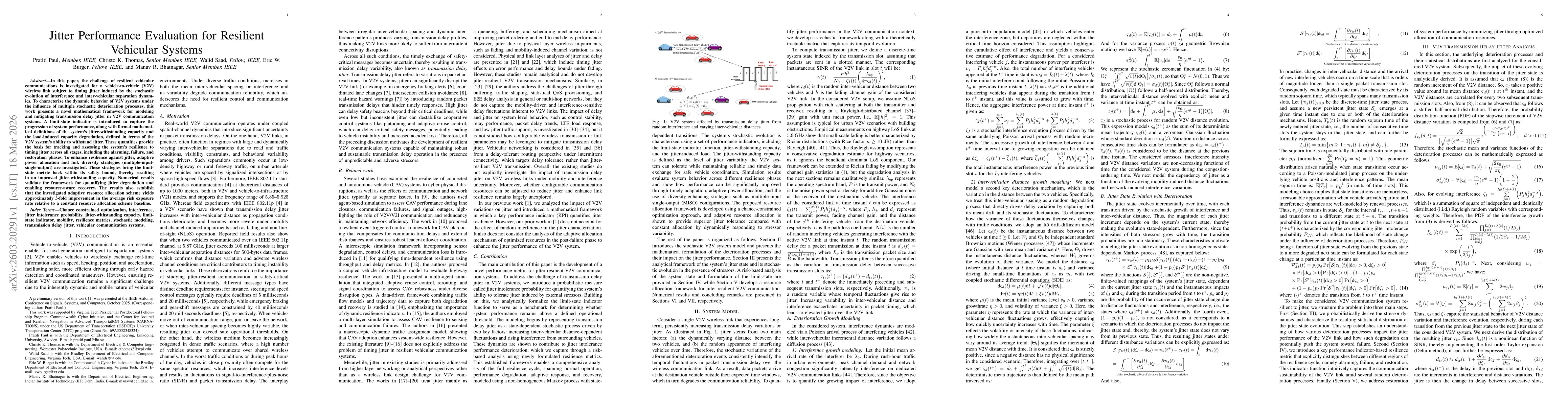 Thumbnail for Jitter Performance Evaluation for Resilient Vehicular Systems