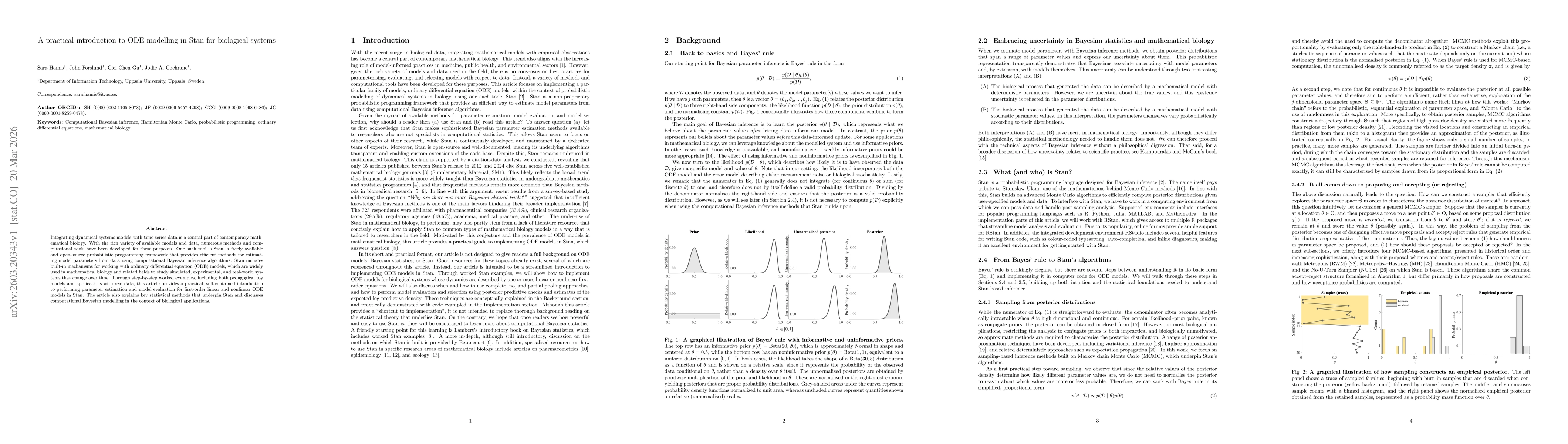 Thumbnail for A practical introduction to ODE modelling in Stan for biological systems