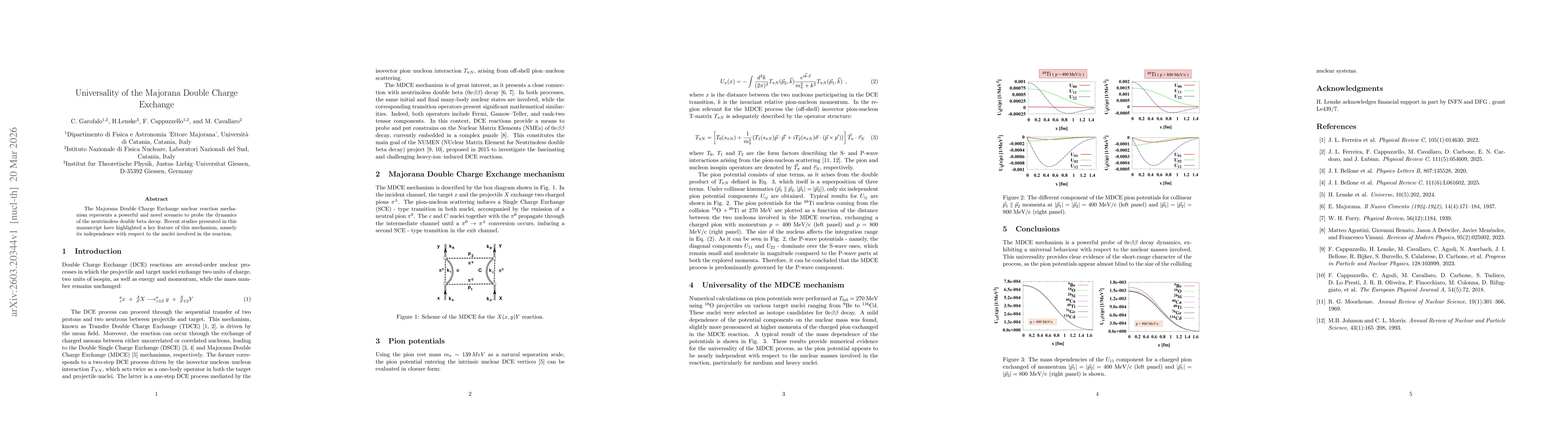 Thumbnail for Universality of the Majorana Double Charge Exchange