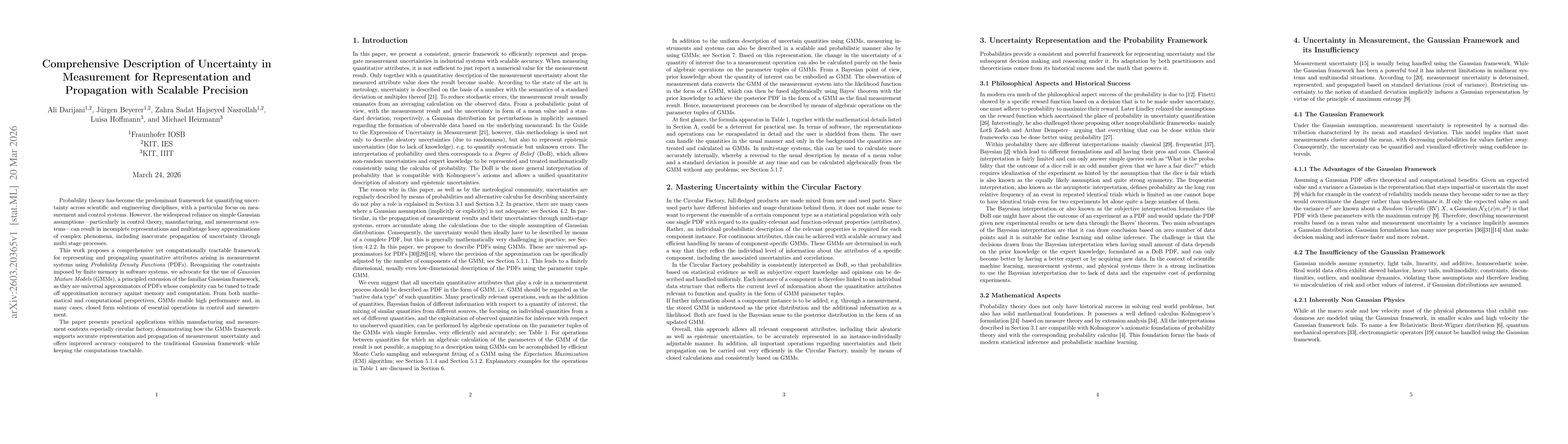 Thumbnail for Comprehensive Description of Uncertainty in Measurement for Representation and Propagation with Scalable Precision