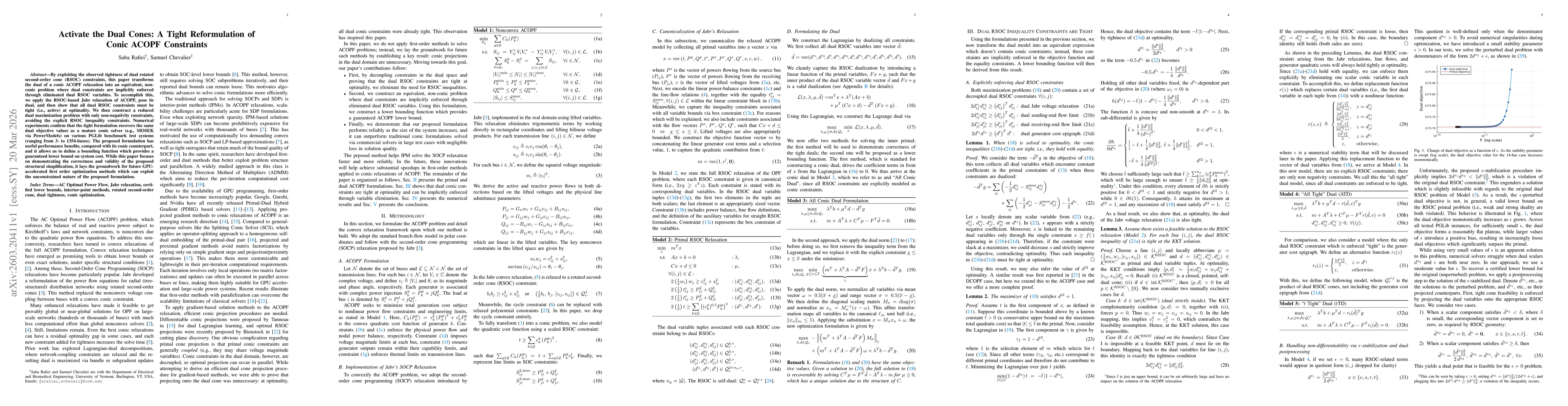 Thumbnail for Activate the Dual Cones: A Tight Reformulation of Conic ACOPF Constraints