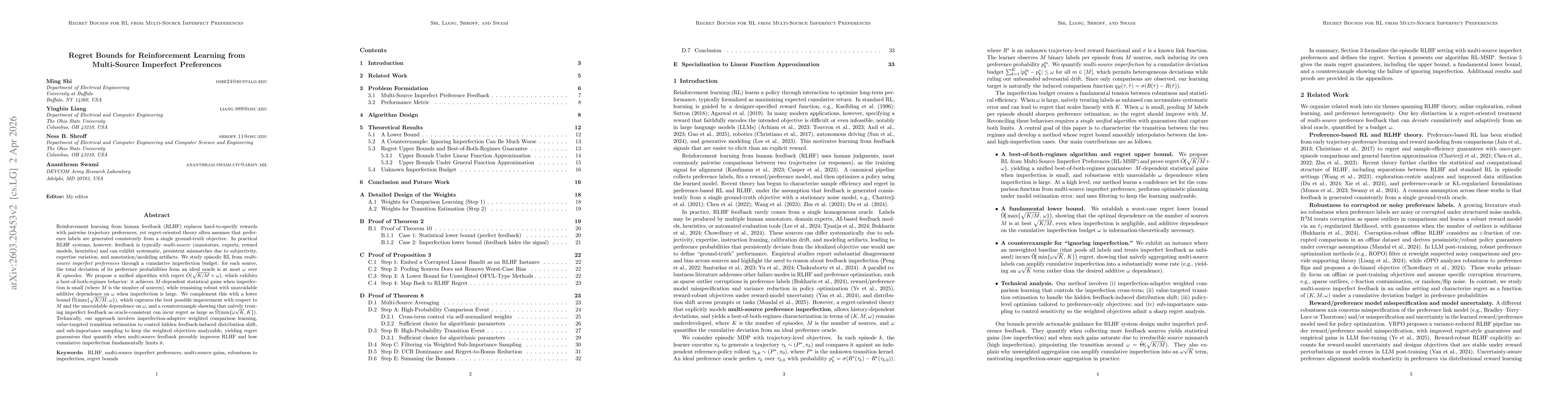 Thumbnail for Reinforcement Learning from Multi-Source Imperfect Preferences: Best-of-Both-Regimes Regret
