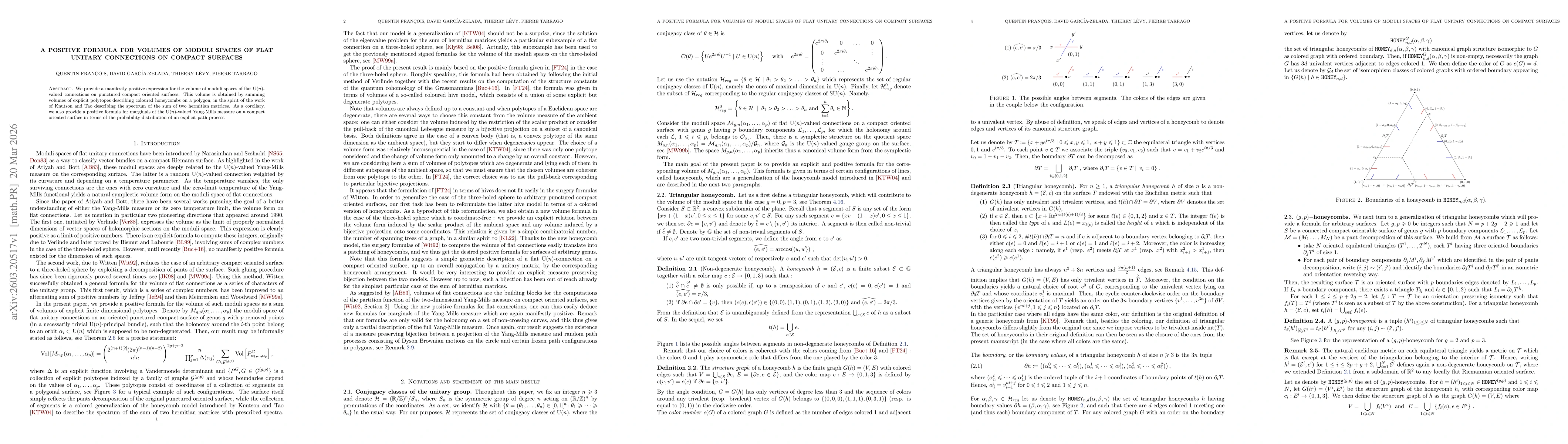 Thumbnail for A positive formula for volumes of moduli spaces of flat unitary connections on compact surfaces