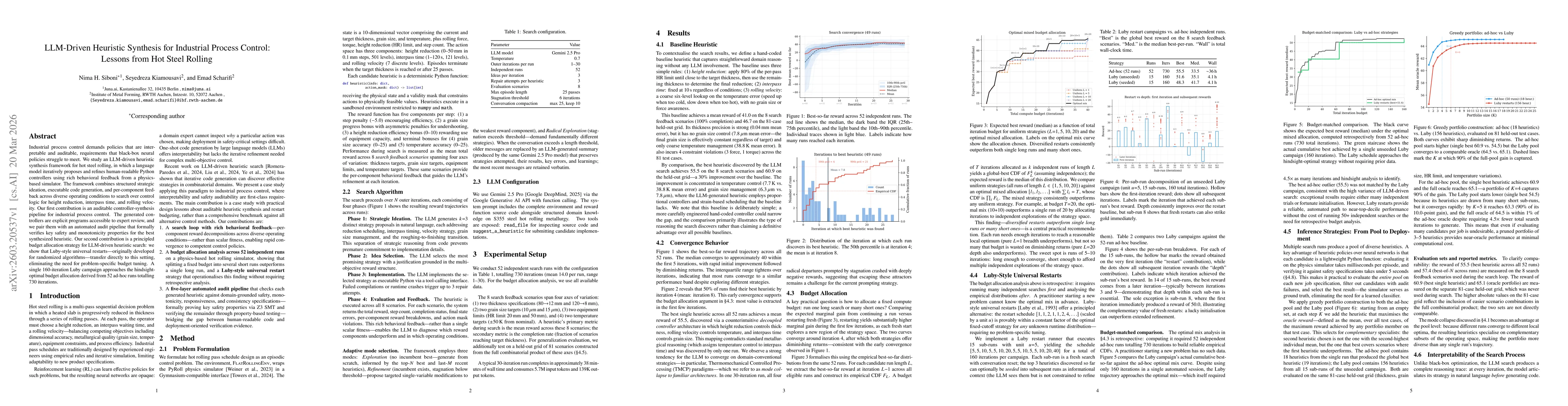 Thumbnail for LLM-Driven Heuristic Synthesis for Industrial Process Control: Lessons from Hot Steel Rolling