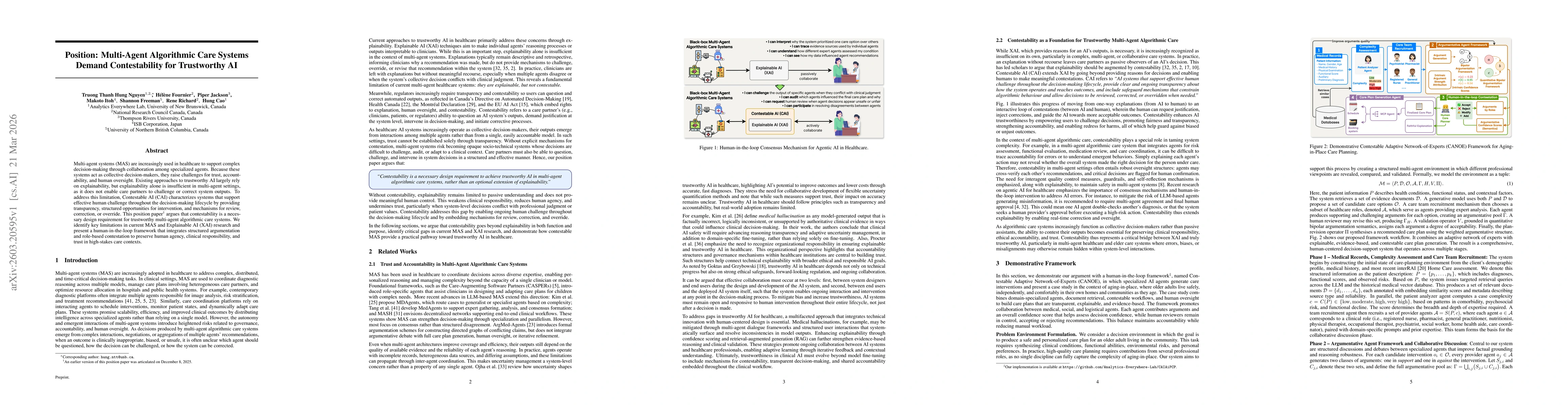 Thumbnail for Position: Multi-Agent Algorithmic Care Systems Demand Contestability for Trustworthy AI