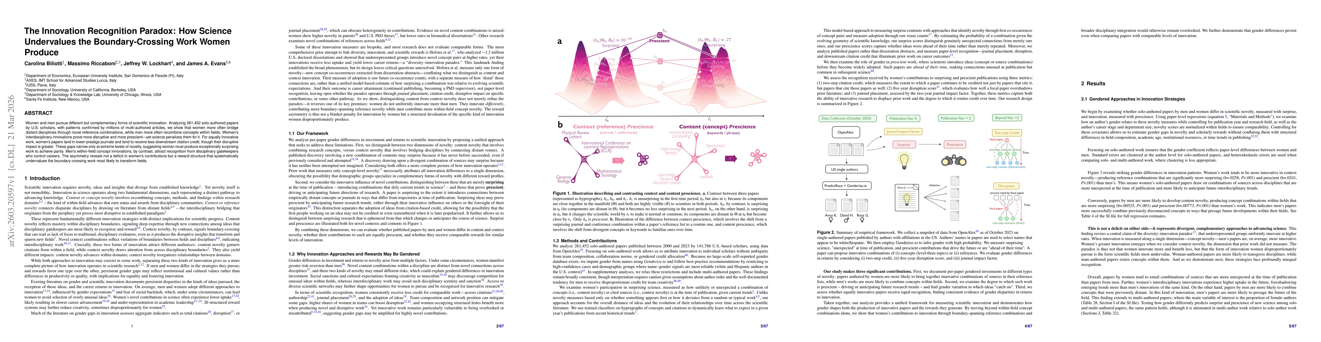 Thumbnail for The Innovation Recognition Paradox: How Science Undervalues the Boundary-Crossing Work Women Produce