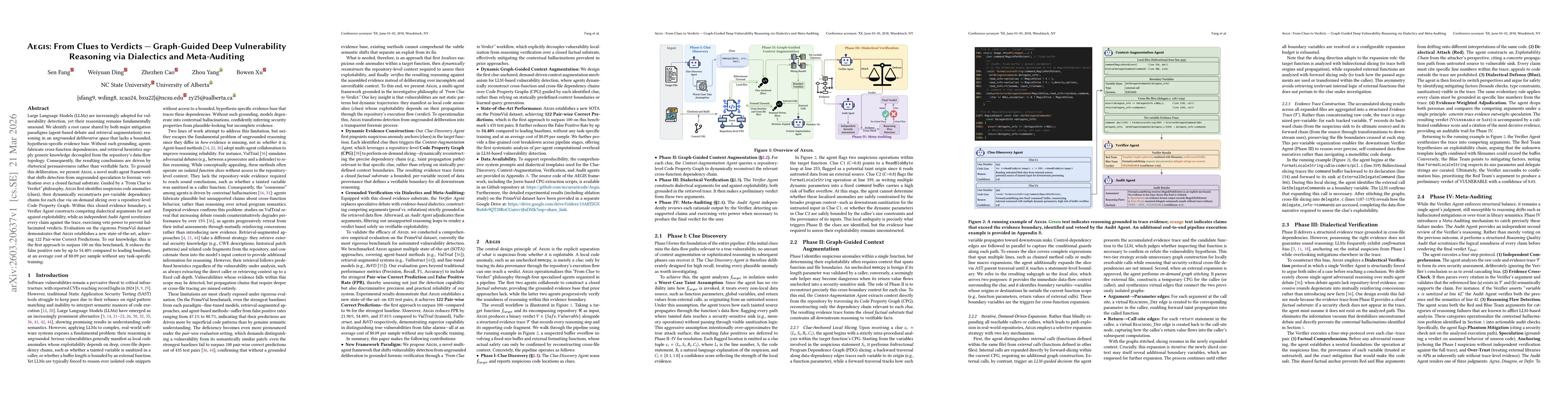 Thumbnail for AEGIS: From Clues to Verdicts -- Graph-Guided Deep Vulnerability Reasoning via Dialectics and Meta-Auditing