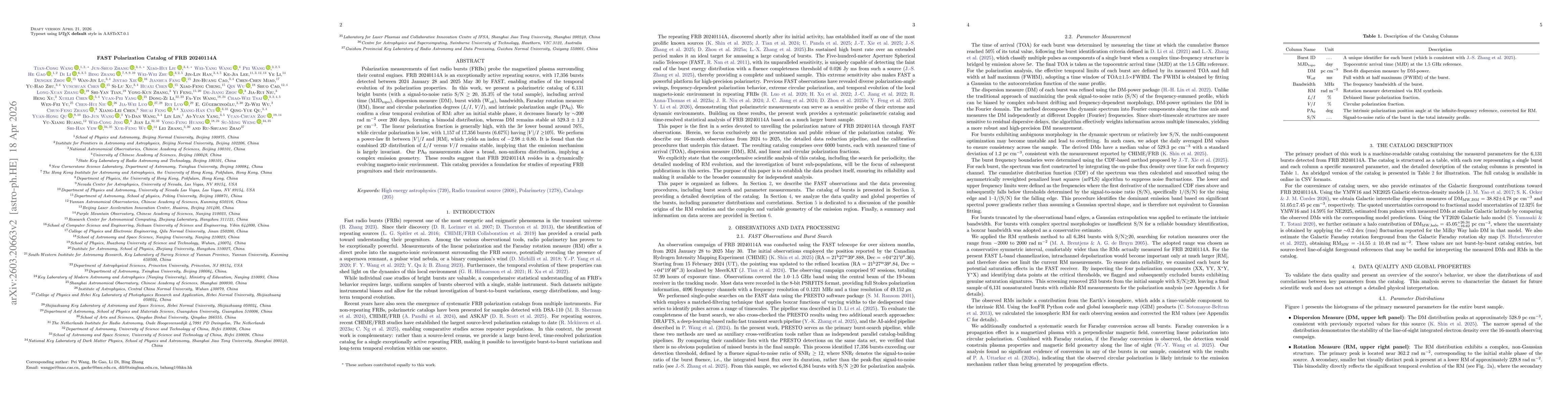 Thumbnail for FAST Polarization Catalog of FRB 20240114A