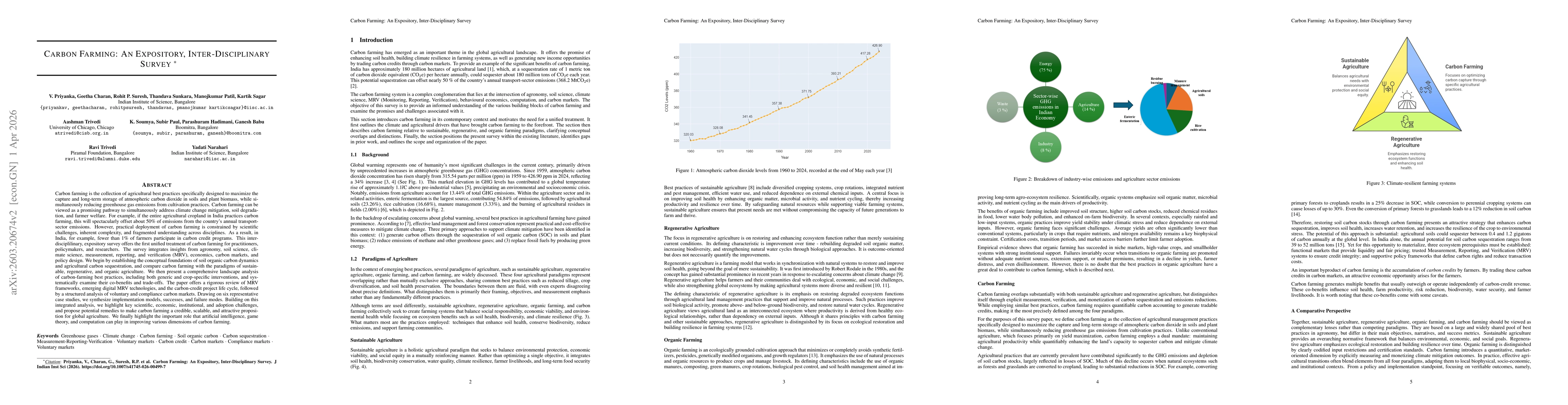 Thumbnail for Carbon Farming: An Expository, Inter-Disciplinary Survey