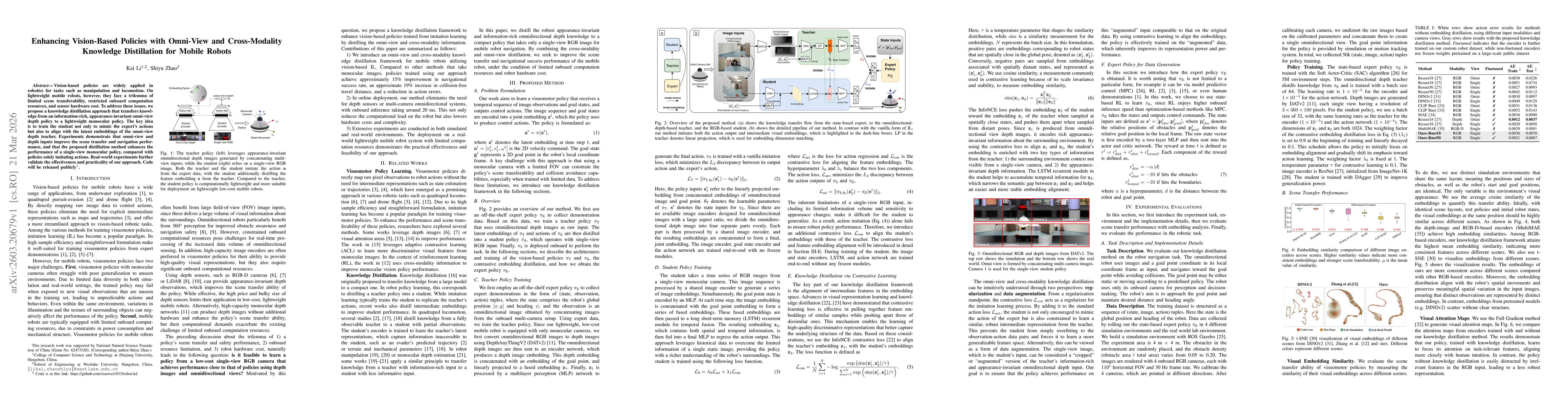Thumbnail for Enhancing Vision-Based Policies with Omni-View and Cross-Modality Knowledge Distillation for Mobile Robots