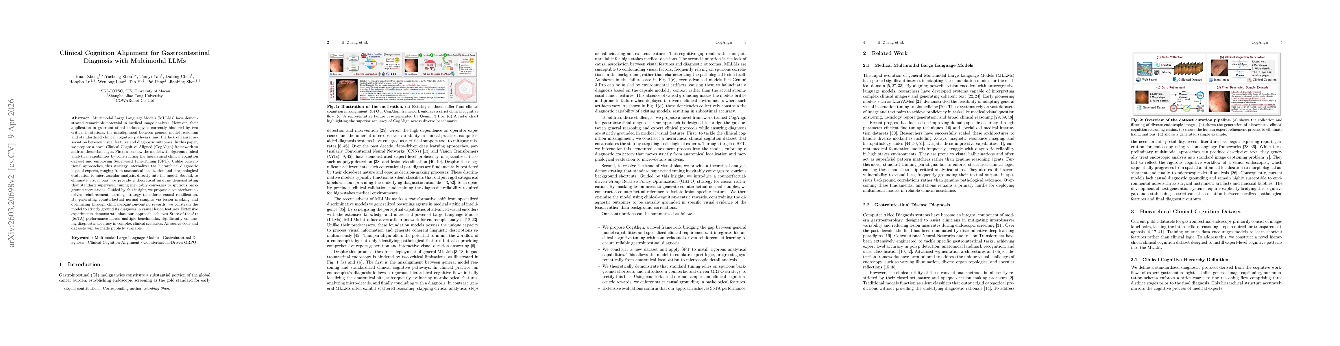 Thumbnail for Clinical Cognition Alignment for Gastrointestinal Diagnosis with Multimodal LLMs