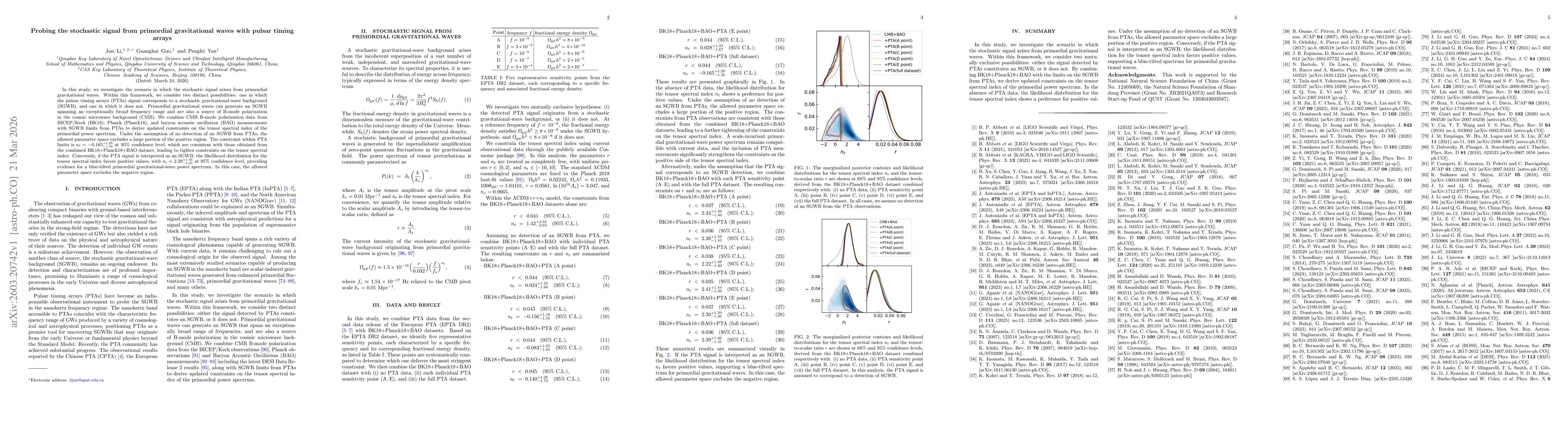 Thumbnail for Probing the stochastic signal from primordial gravitational waves with pulsar timing arrays