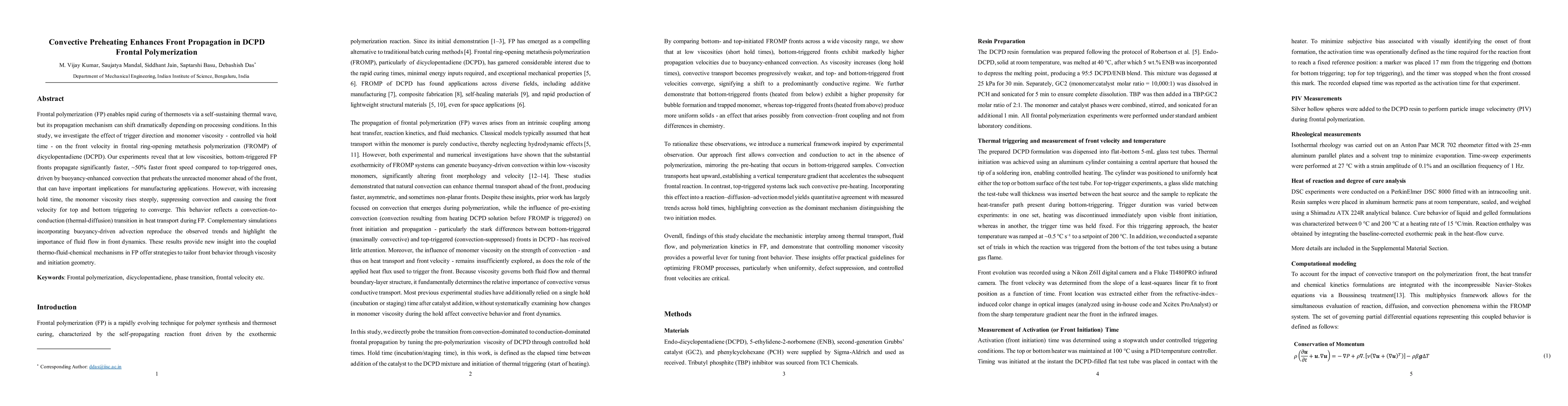 Thumbnail for Convective Preheating Enhances Front Propagation in DCPD Frontal Polymerization